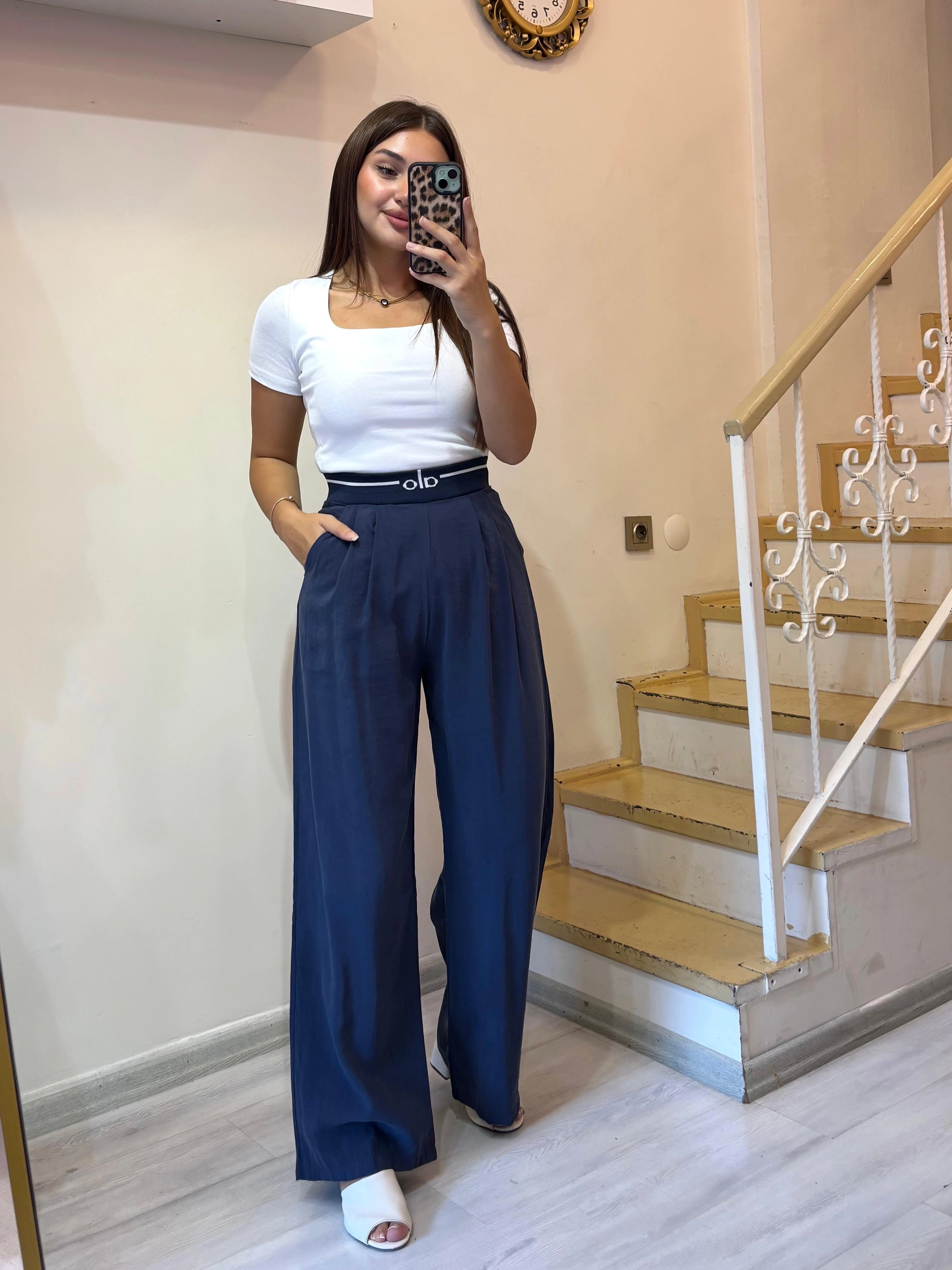 Beli Lastikli Plazzo Pantolon