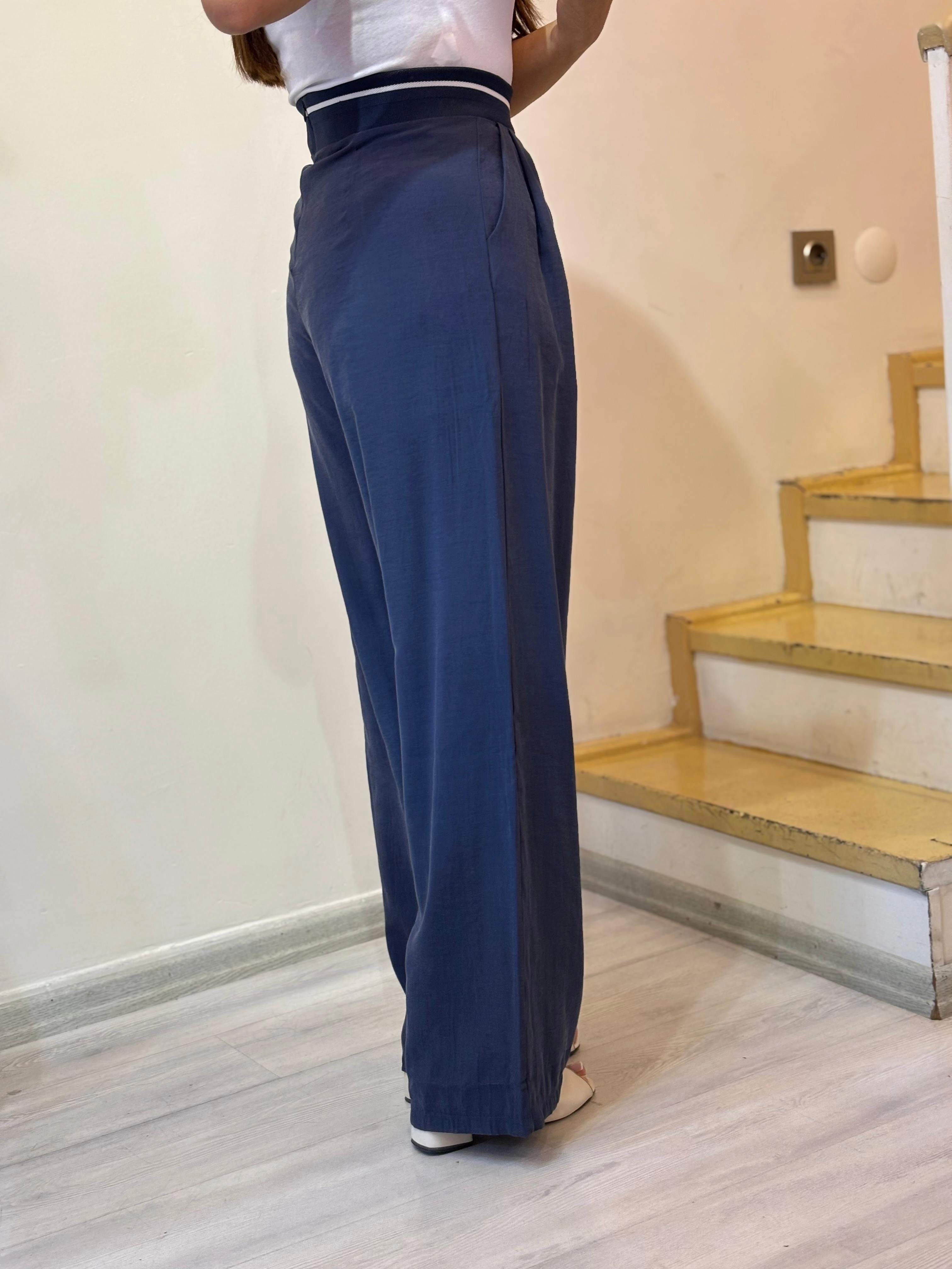 Beli Lastikli Plazzo Pantolon