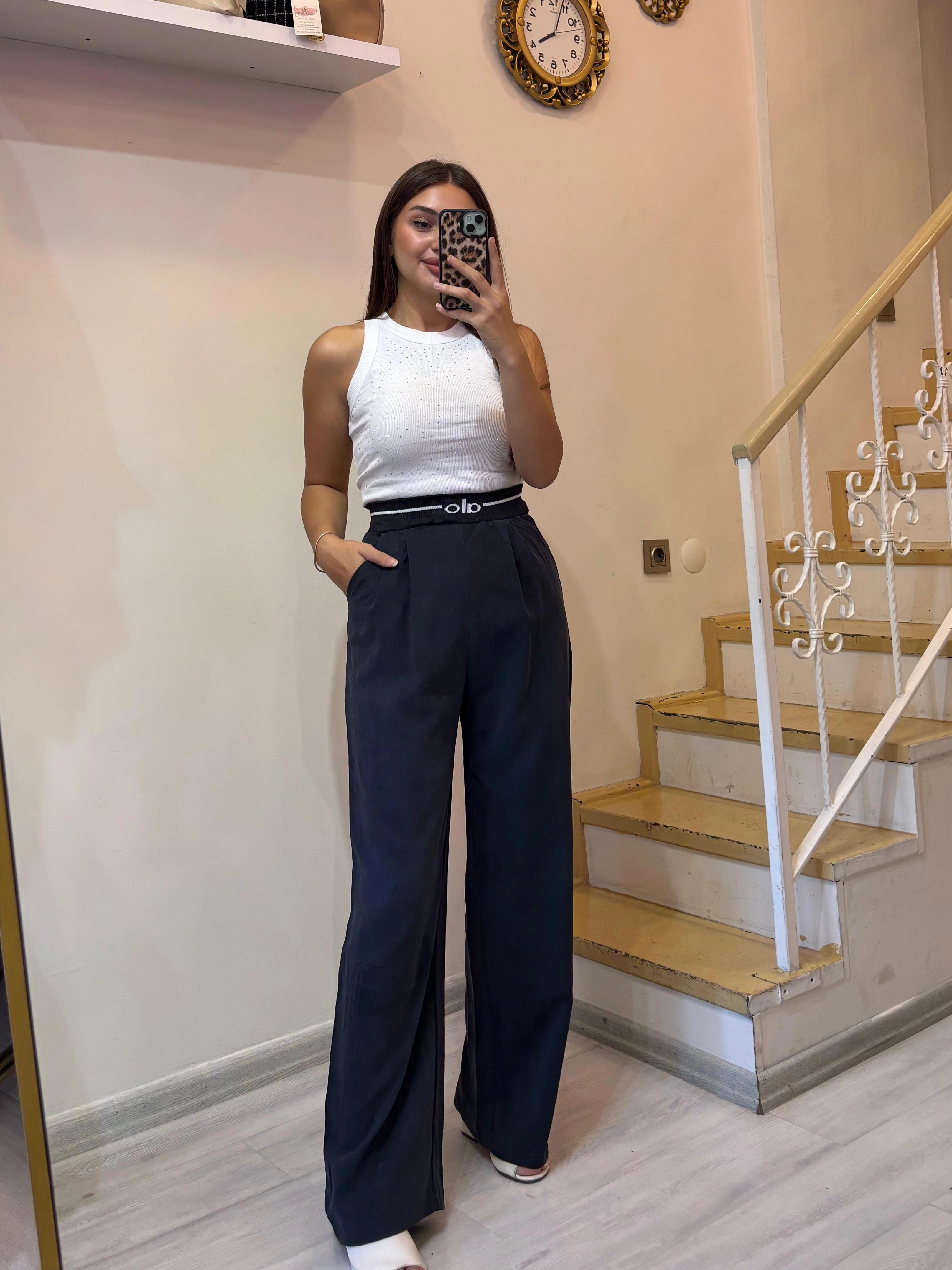 Beli Lastikli Plazzo Pantolon