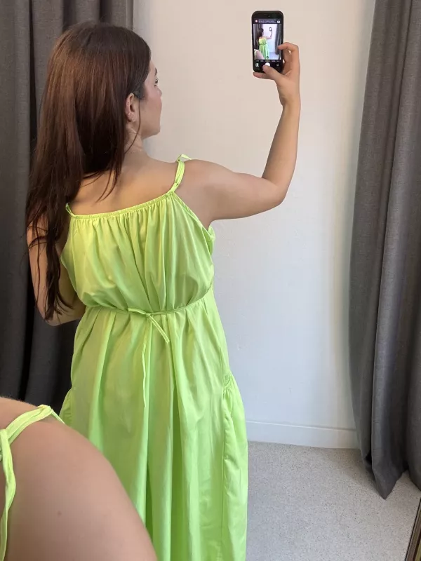 Askılı Bağlamalı Elbise