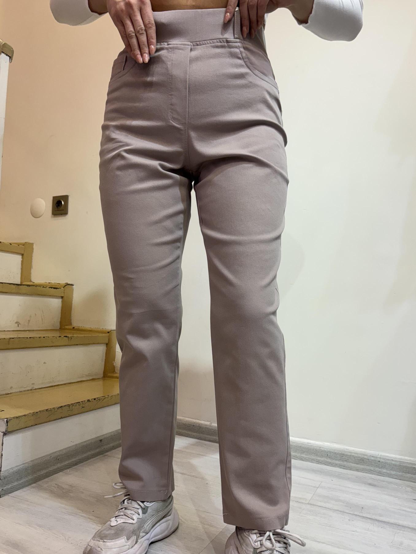 Büyük Beden Likralı Bel Lastikli Pantolon