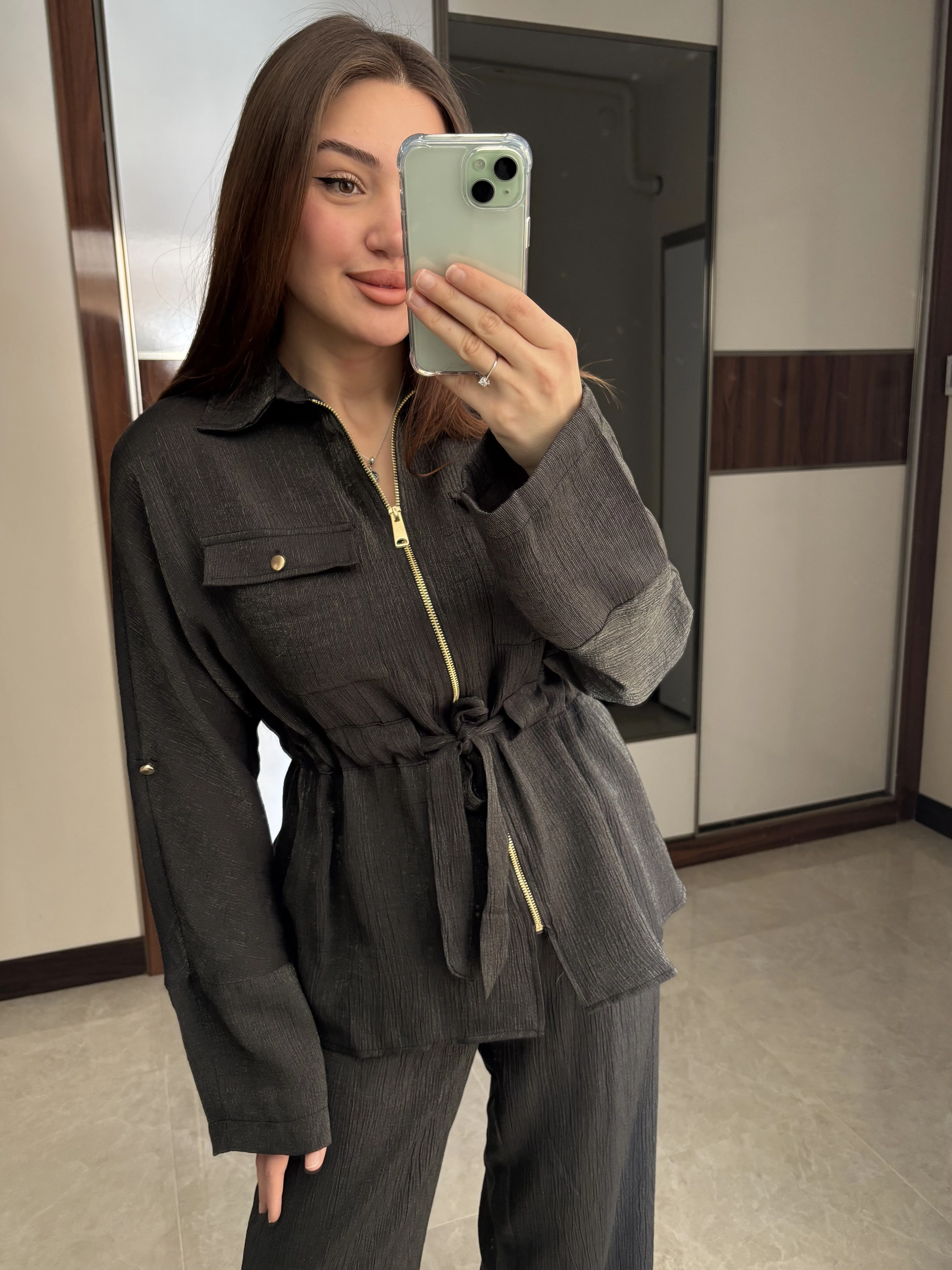 Simli Ceket Pantolon Takım