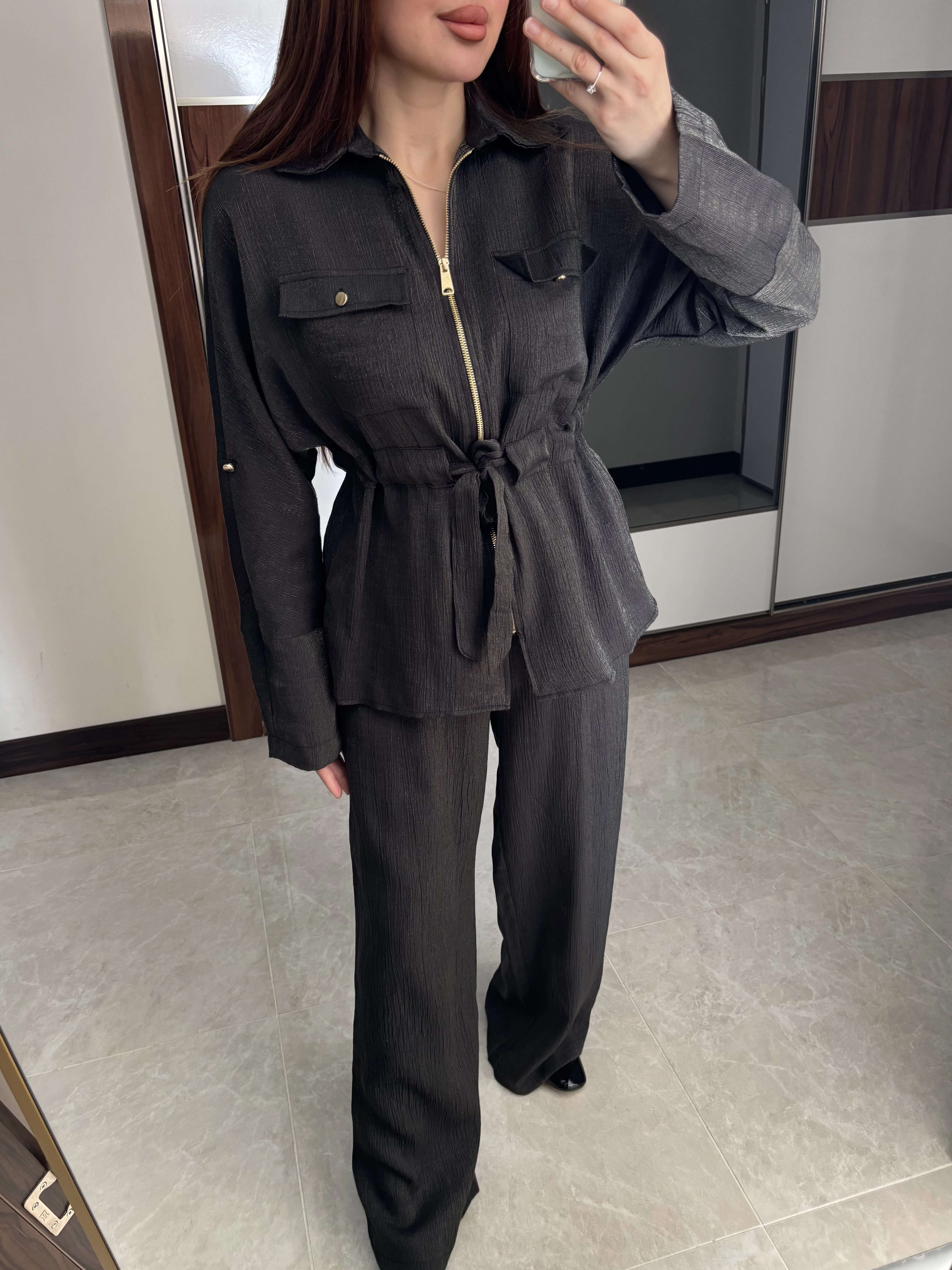 Simli Ceket Pantolon Takım