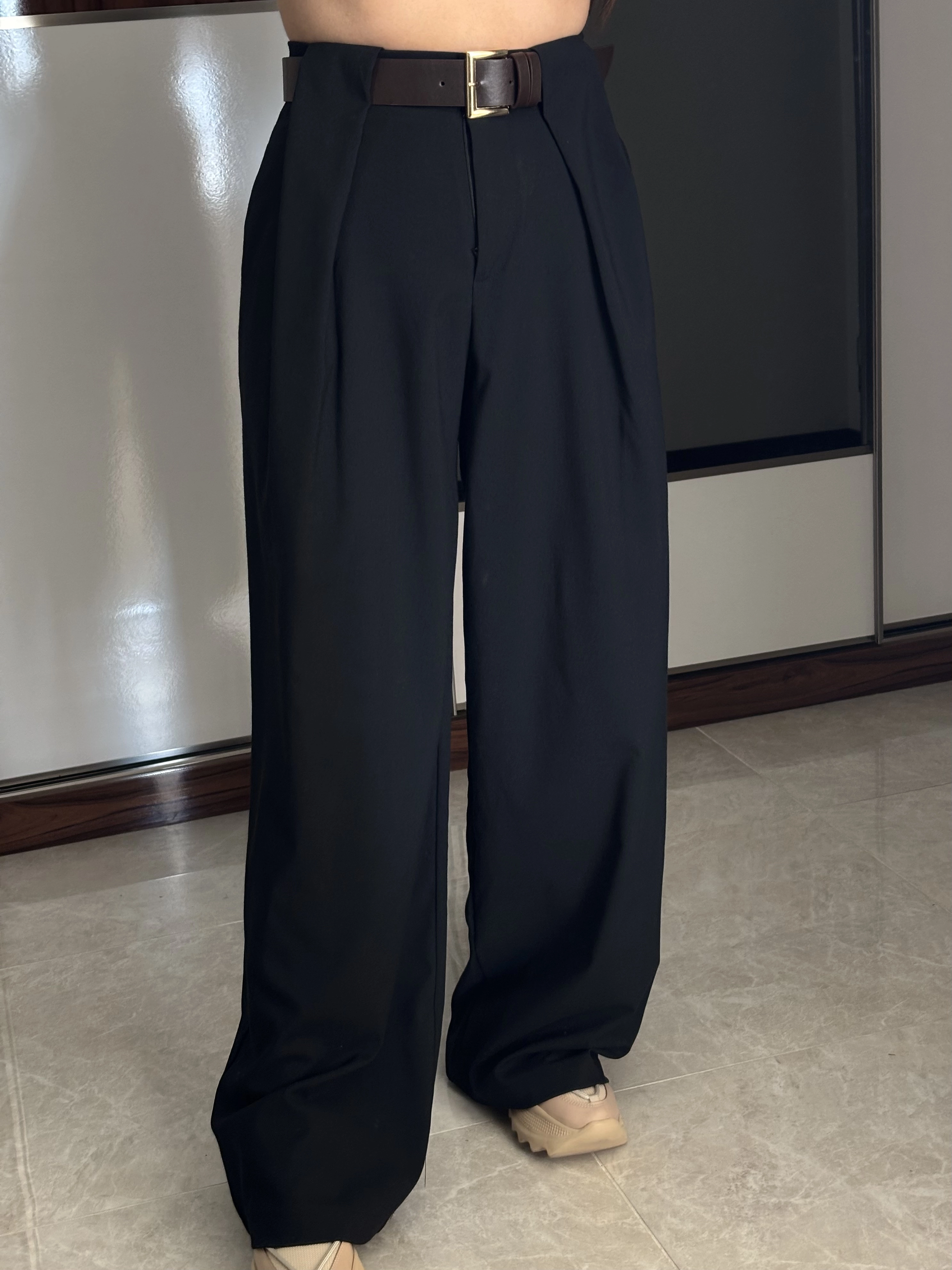 Kemerli Palazzo Pantolon