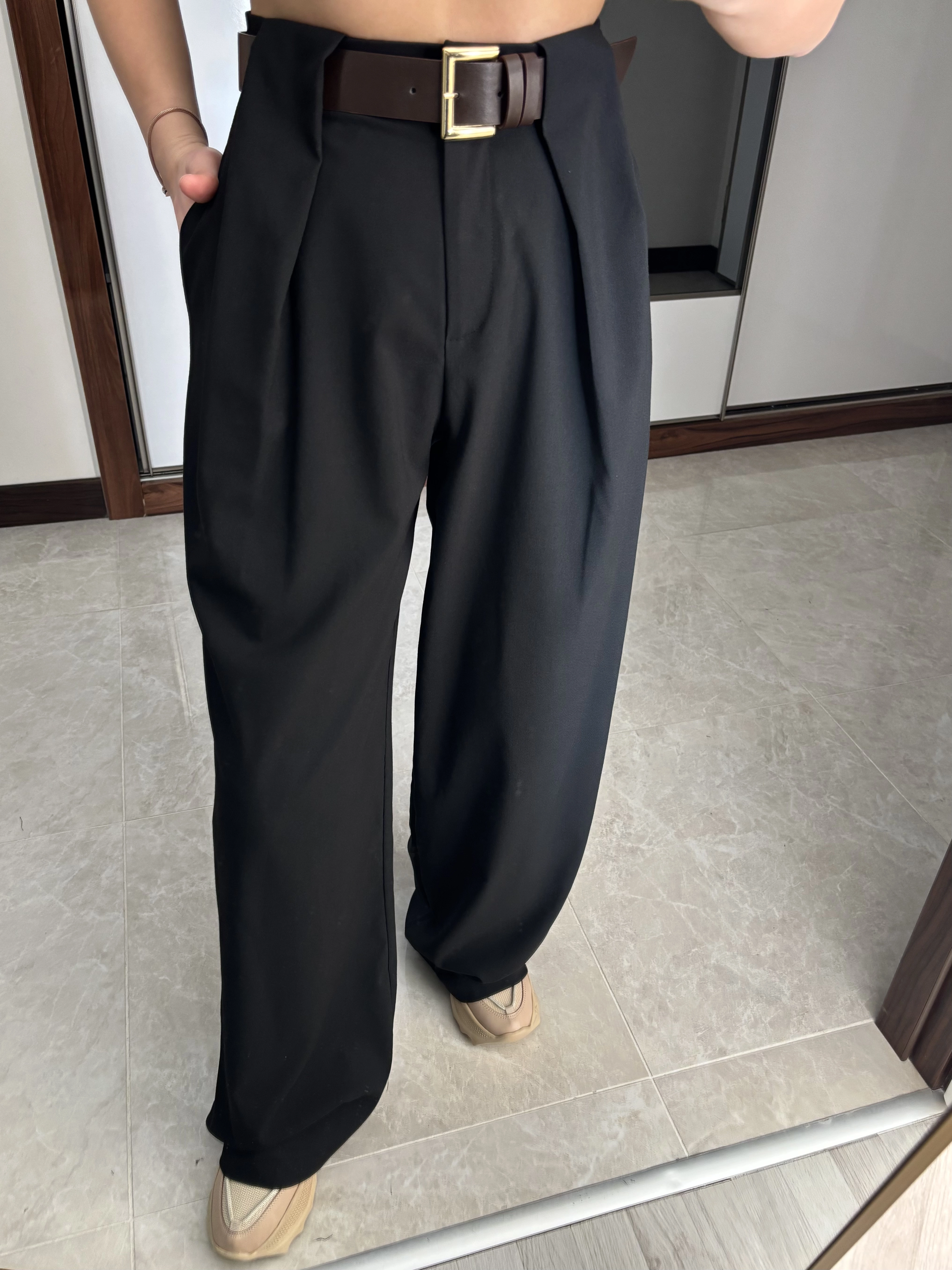 Kemerli Palazzo Pantolon