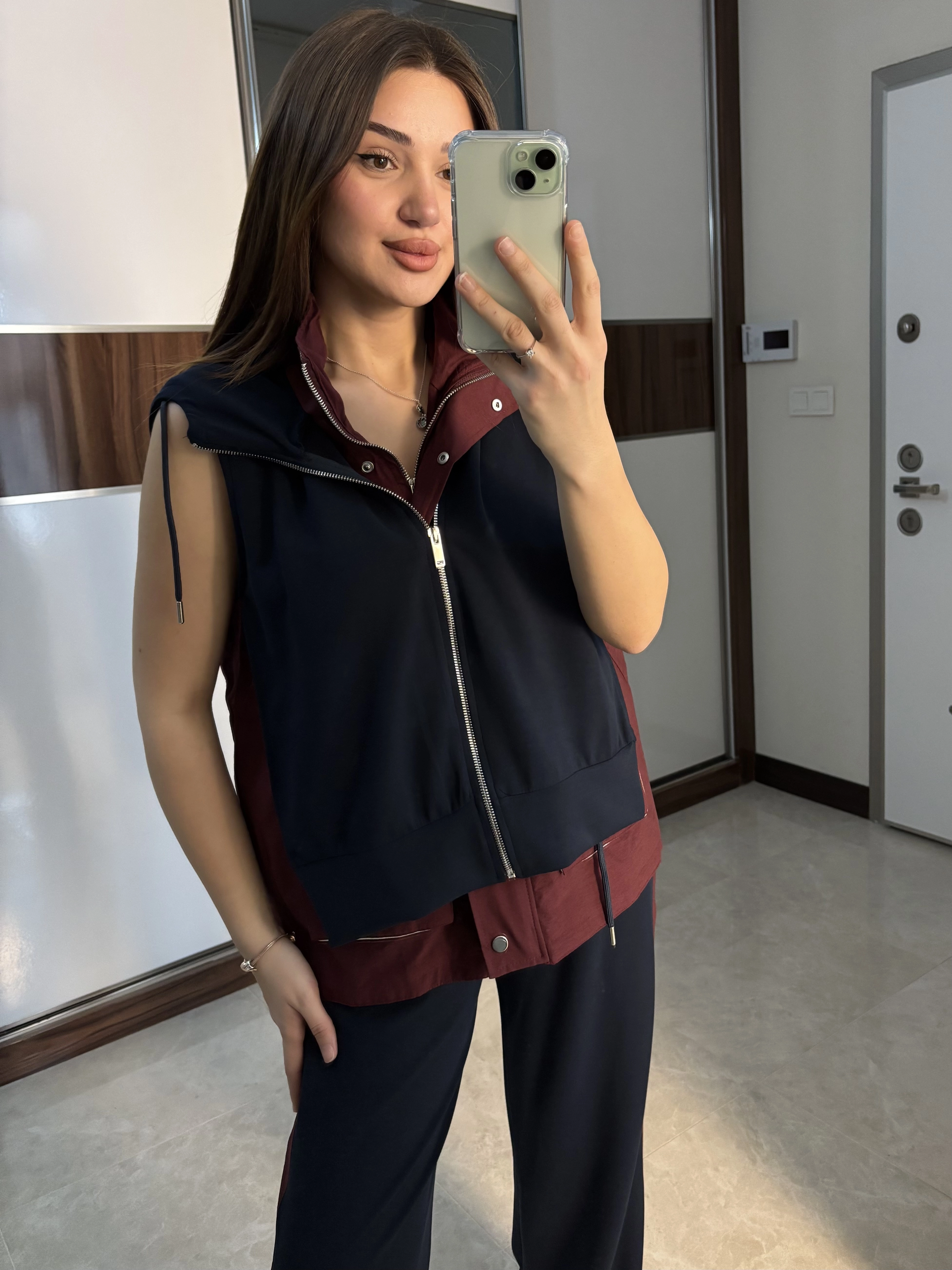 Twist Tasarım Yelekli Takım 