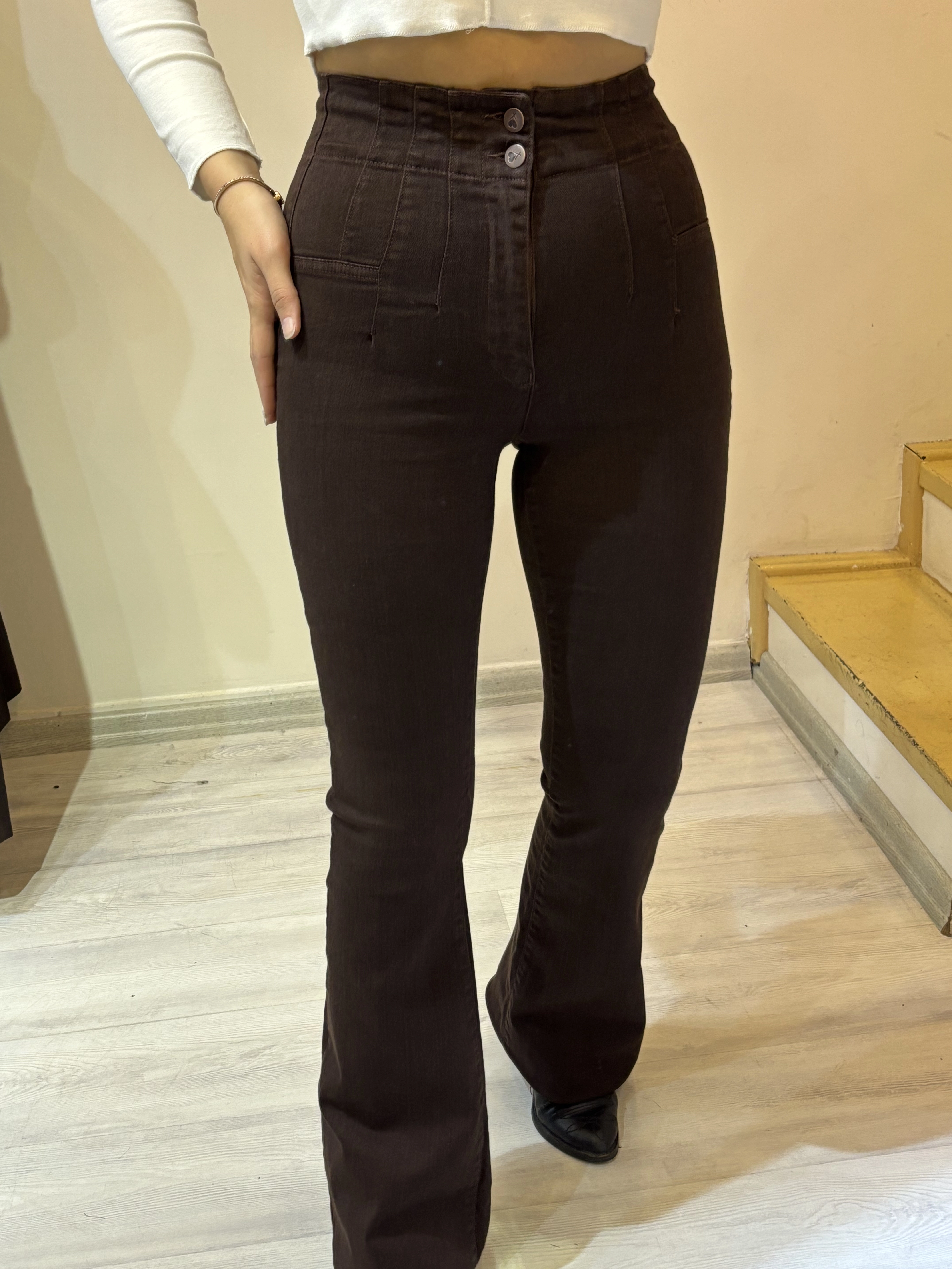 Pensli İspanyol Jean Pantolon