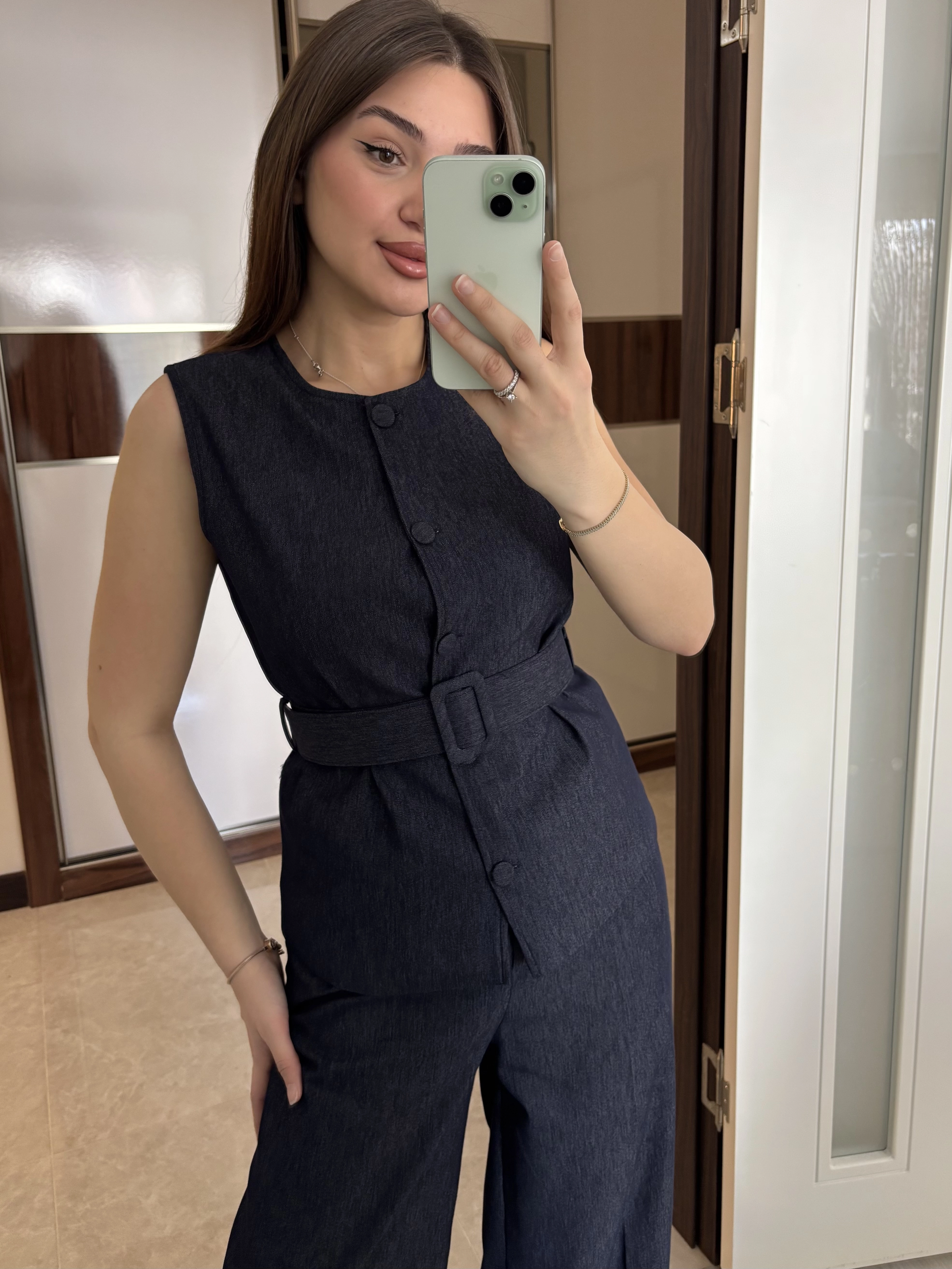 Kemerli Yelekli İkili Takım