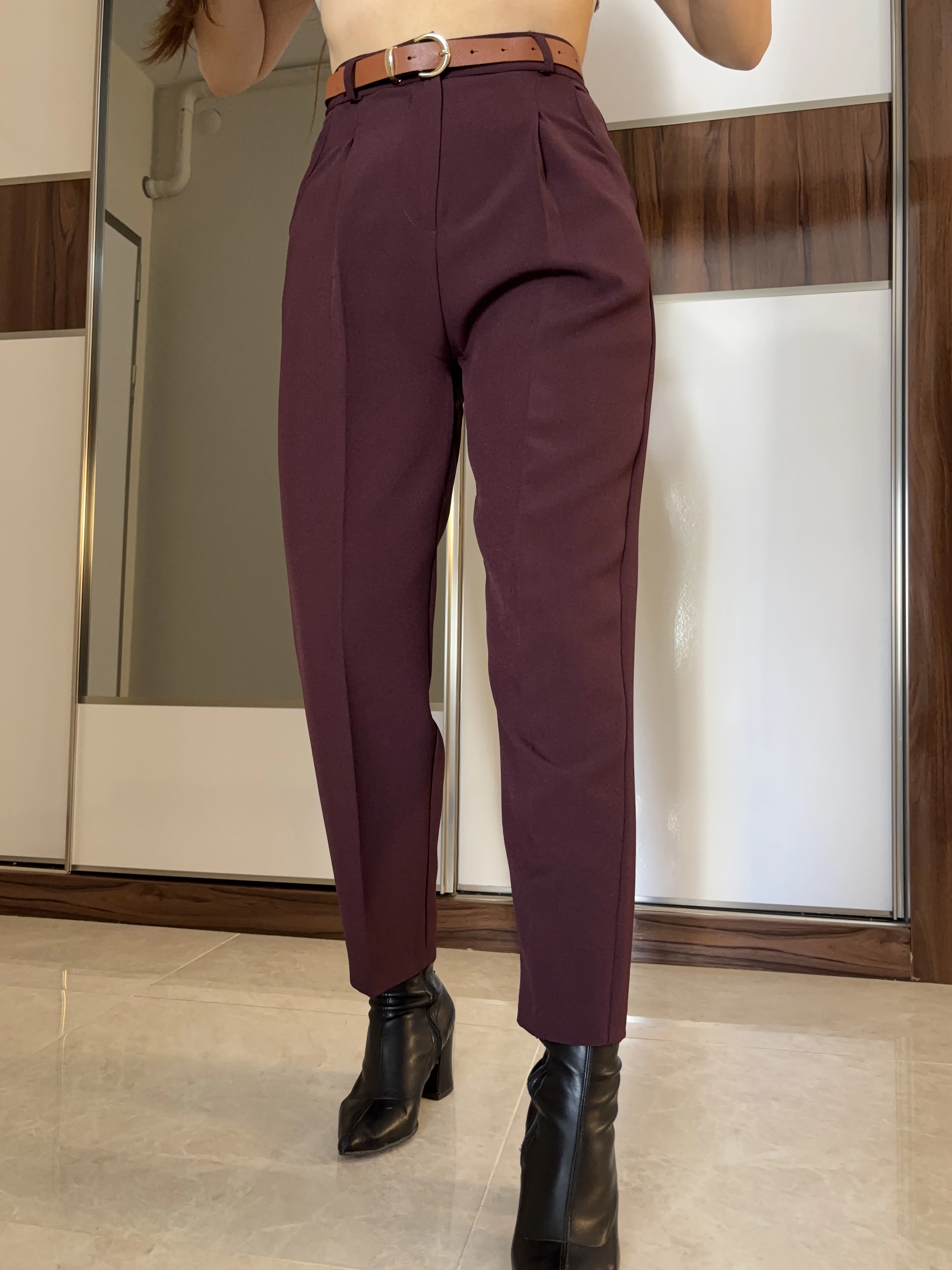 Kemerli Havuç Model Pantolon