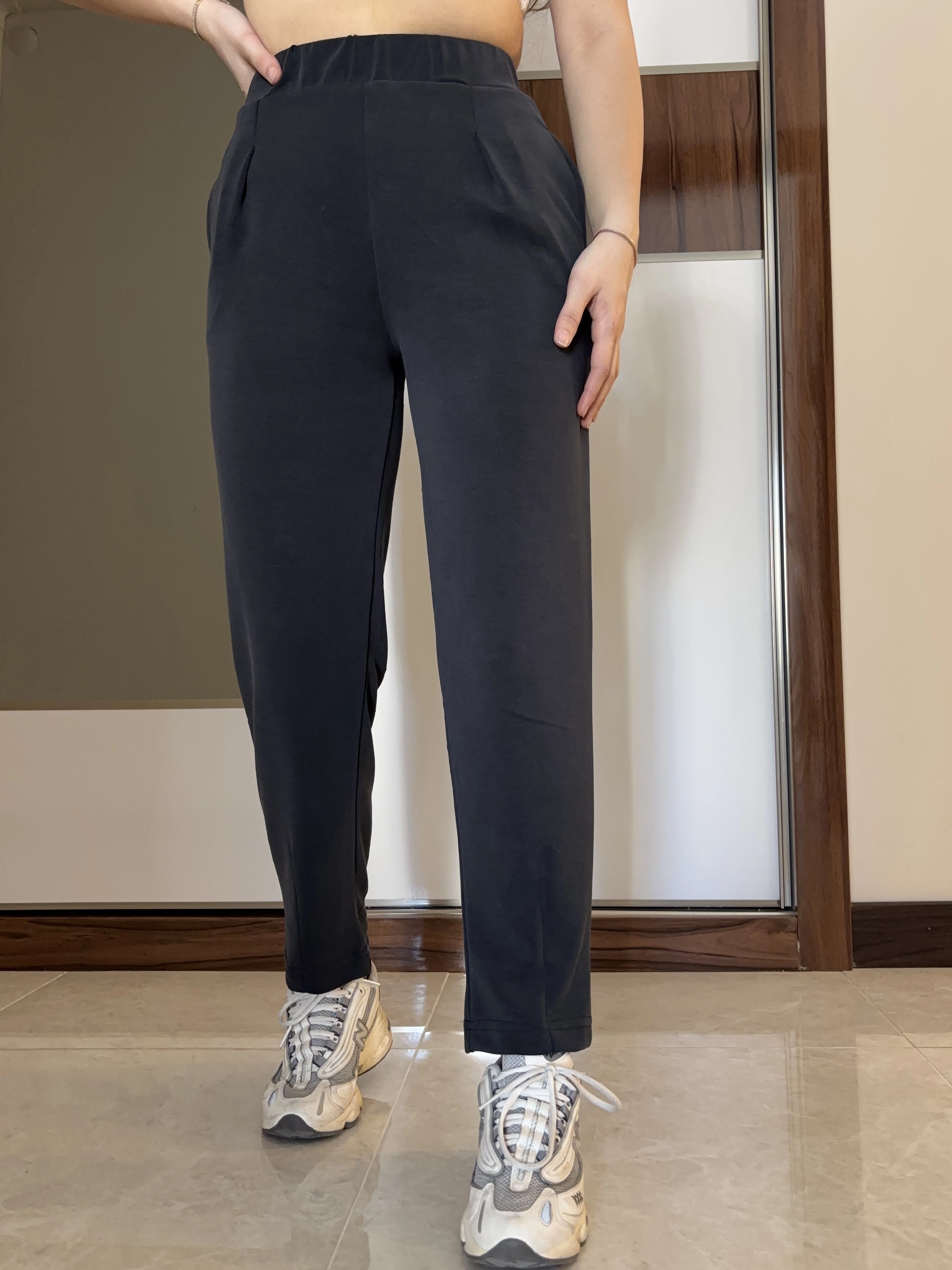 Modal Kumaş Havuç Kesim Pantolon