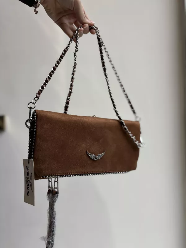 Çift Zincirli Zadig Clutch Çanta
