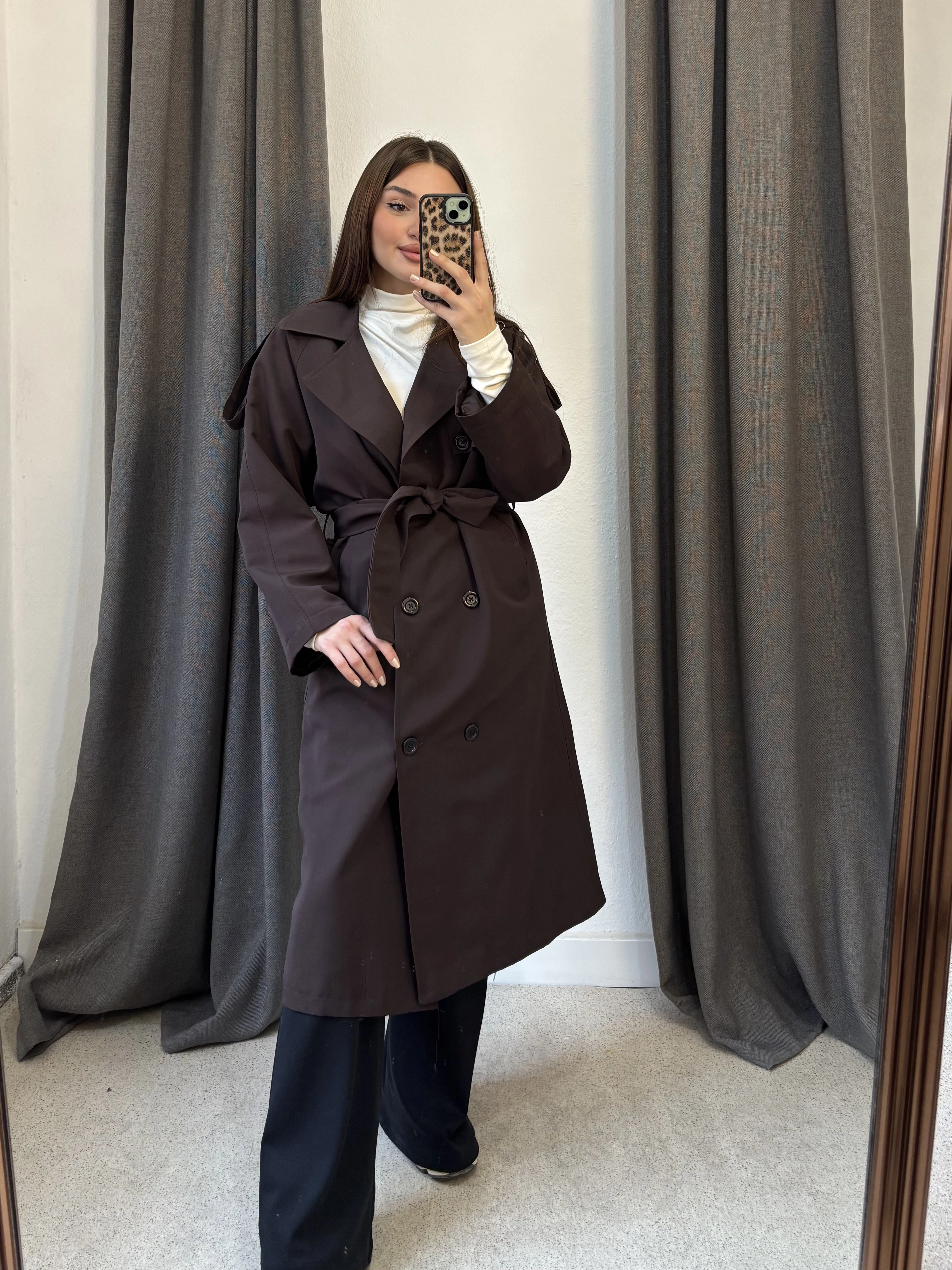 Astarlı Premium Kalite Tam Boy Trençkot