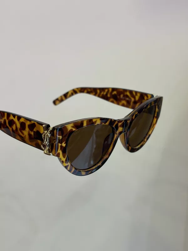 YSL Leopar Kemik Çerçeveli Güneş Gözlüğü