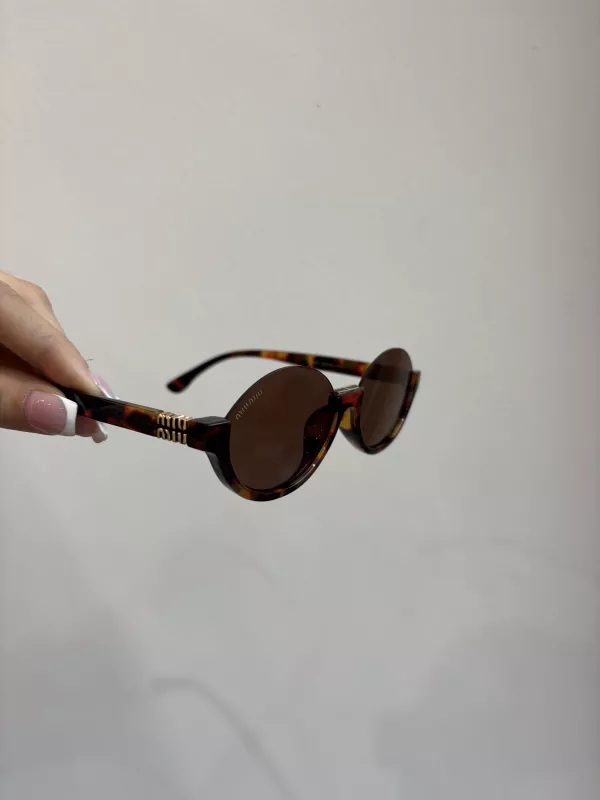 MIUMIU Leopar Kemik Çerçeve Güneş Gözlüğü