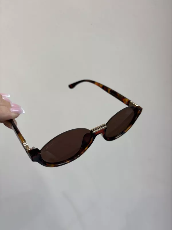 MIUMIU Leopar Kemik Çerçeve Güneş Gözlüğü