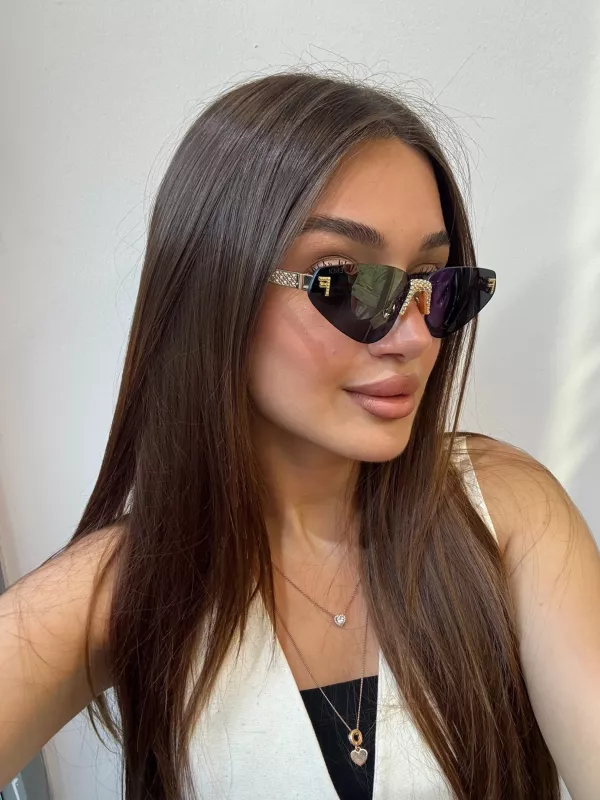 FENDI Taşlı Cat Eye Güneş Gözlüğü