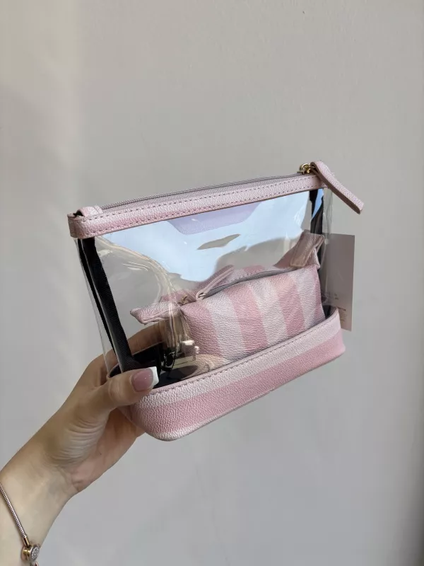 VictoriaSecret Şeffaf Makyaj Çantası