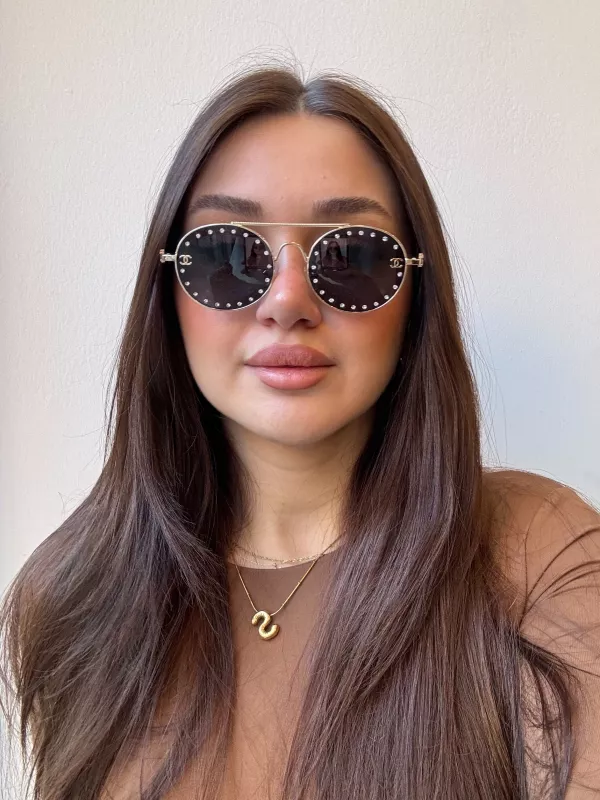 Chanel Taşlı Güneş Gözlüğü