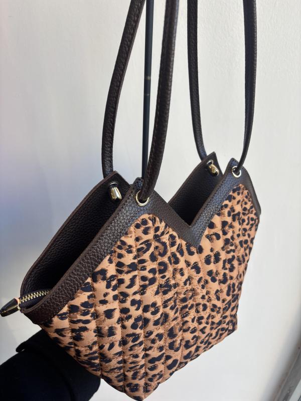Leopar Desenli Kol Çantası