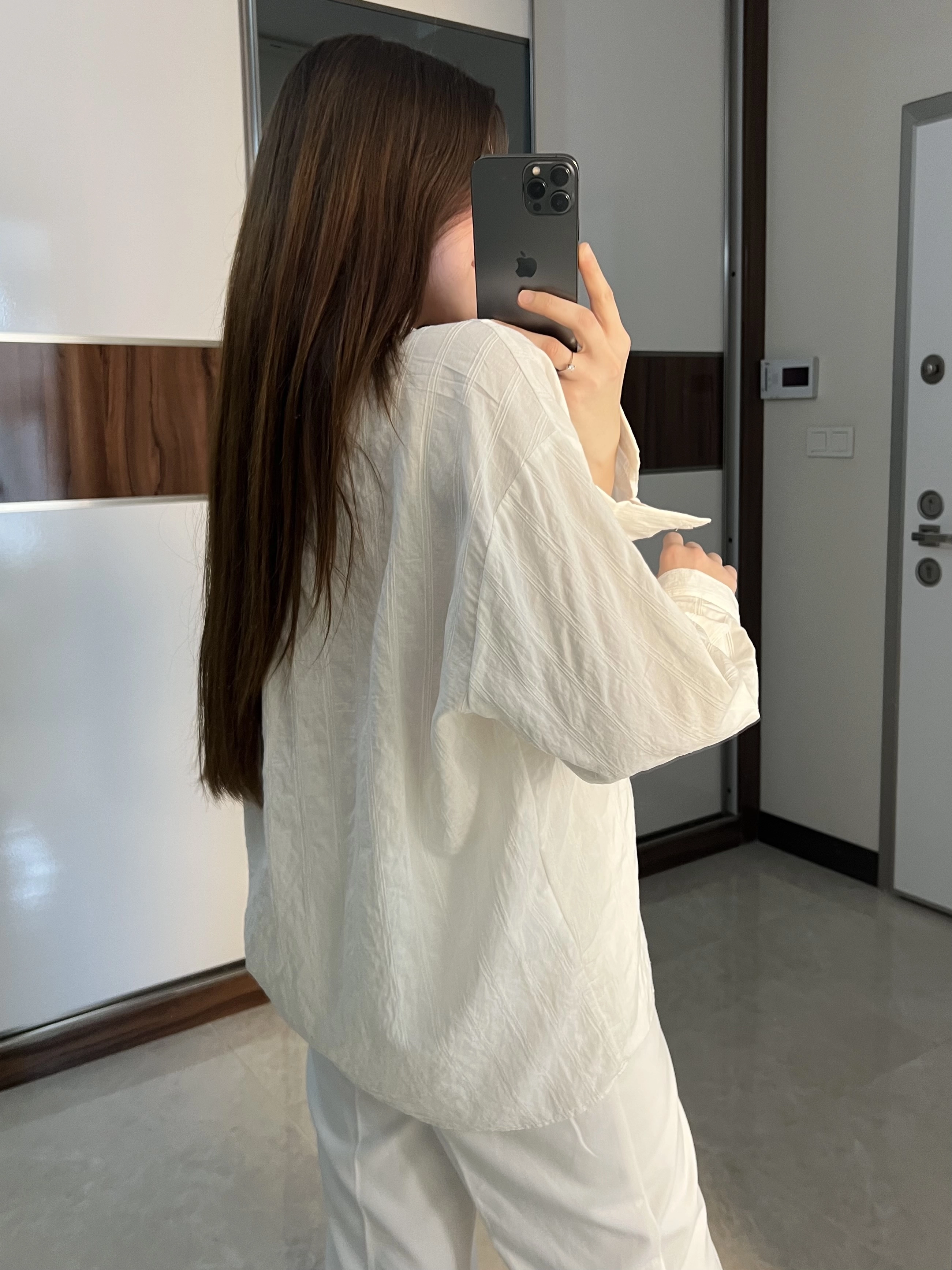 Oversize Çizgili Gömlek