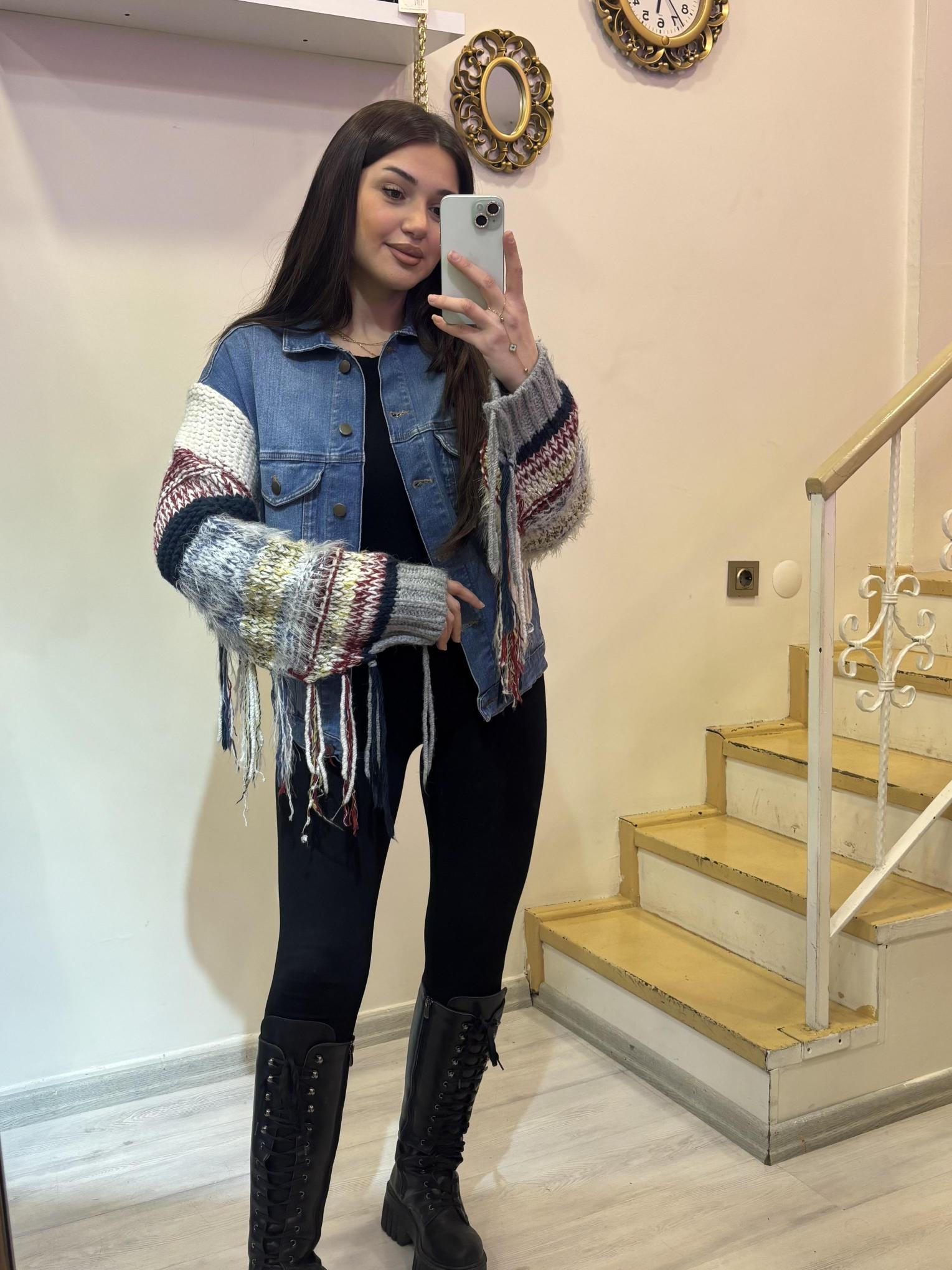 Tasarım Denim Ceket