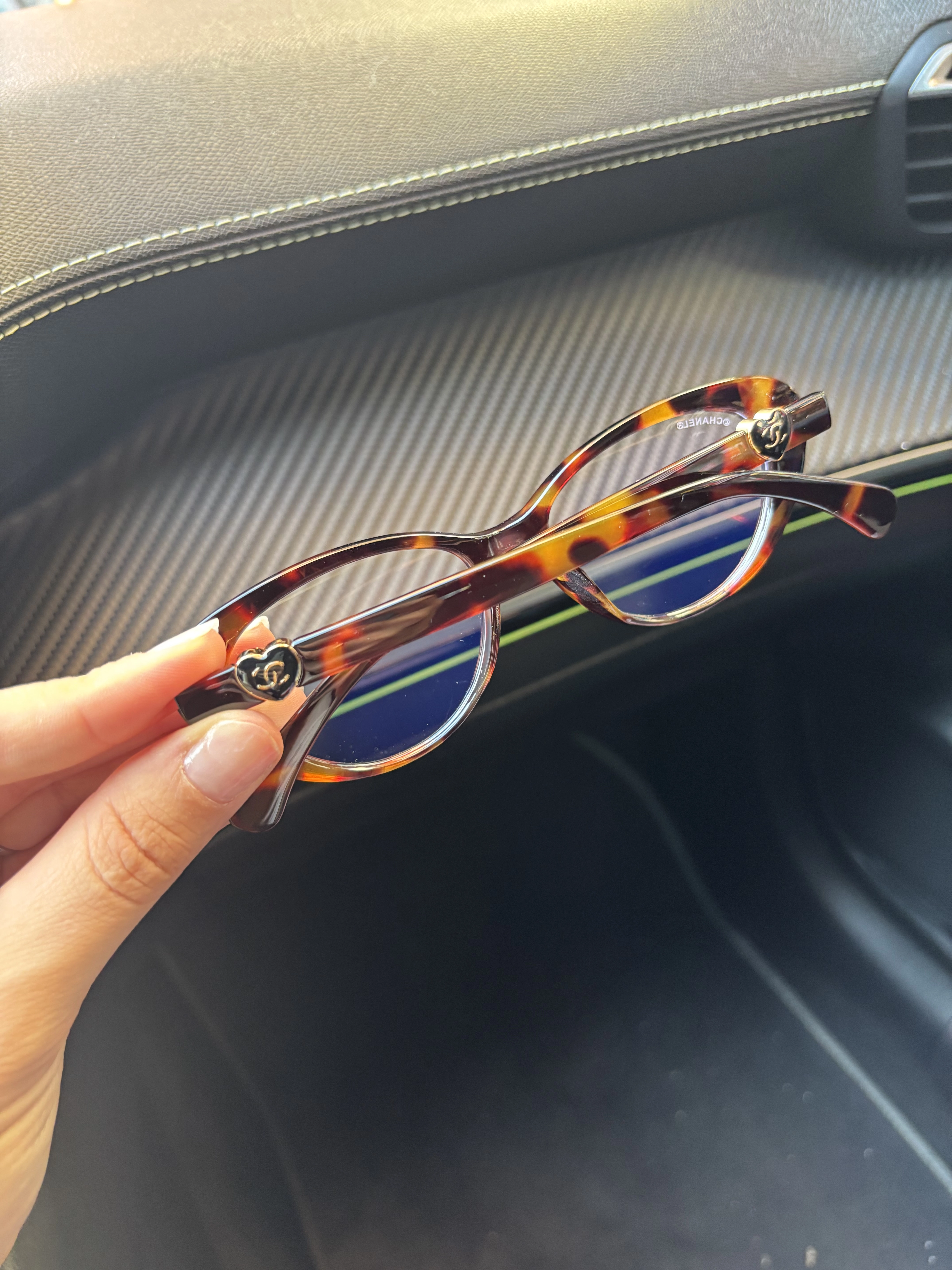 Chanel Optik Şeffaf Leopar Kemik Çerçeve Gözlük