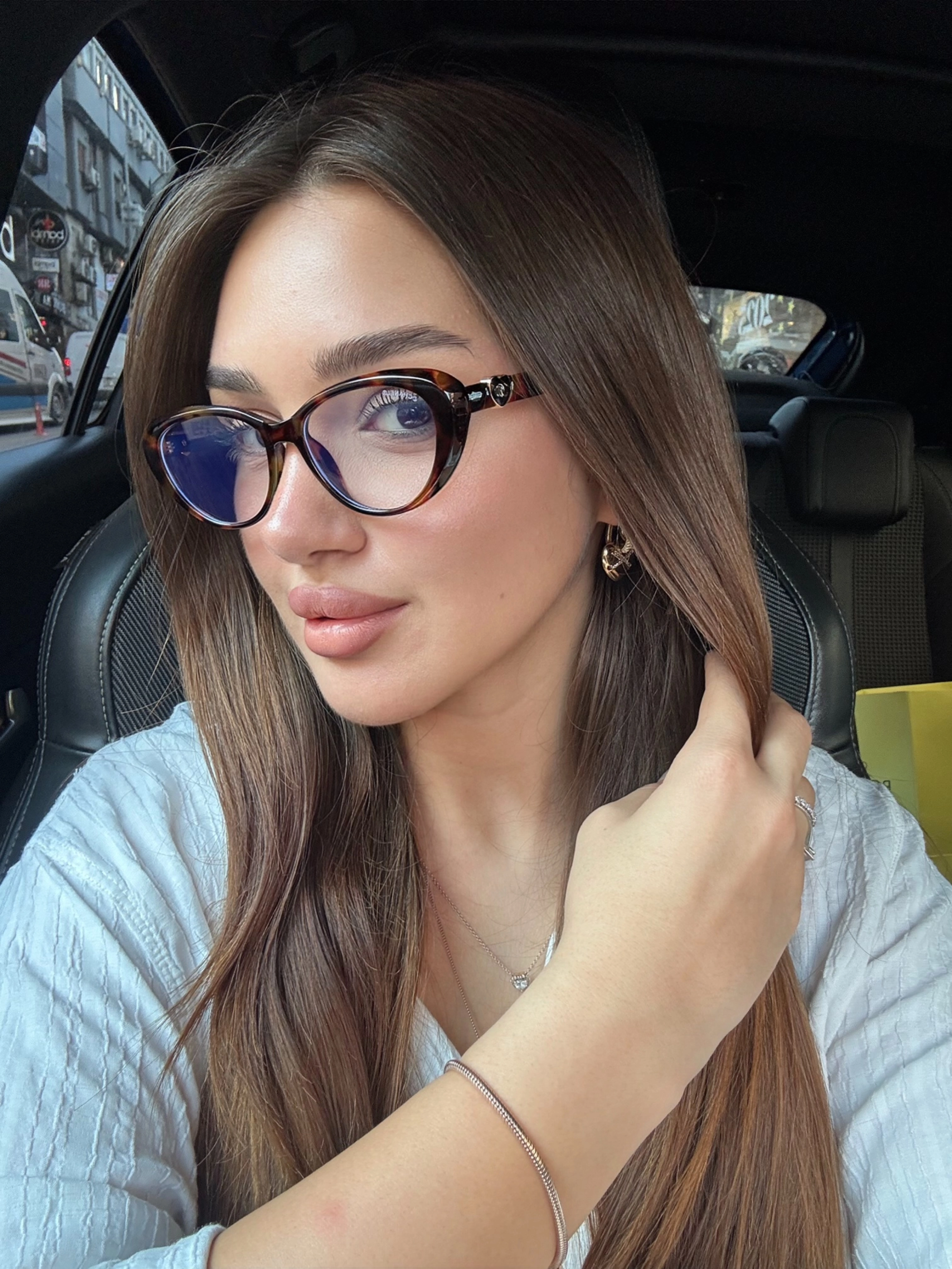 Chanel Optik Şeffaf Leopar Kemik Çerçeve Gözlük