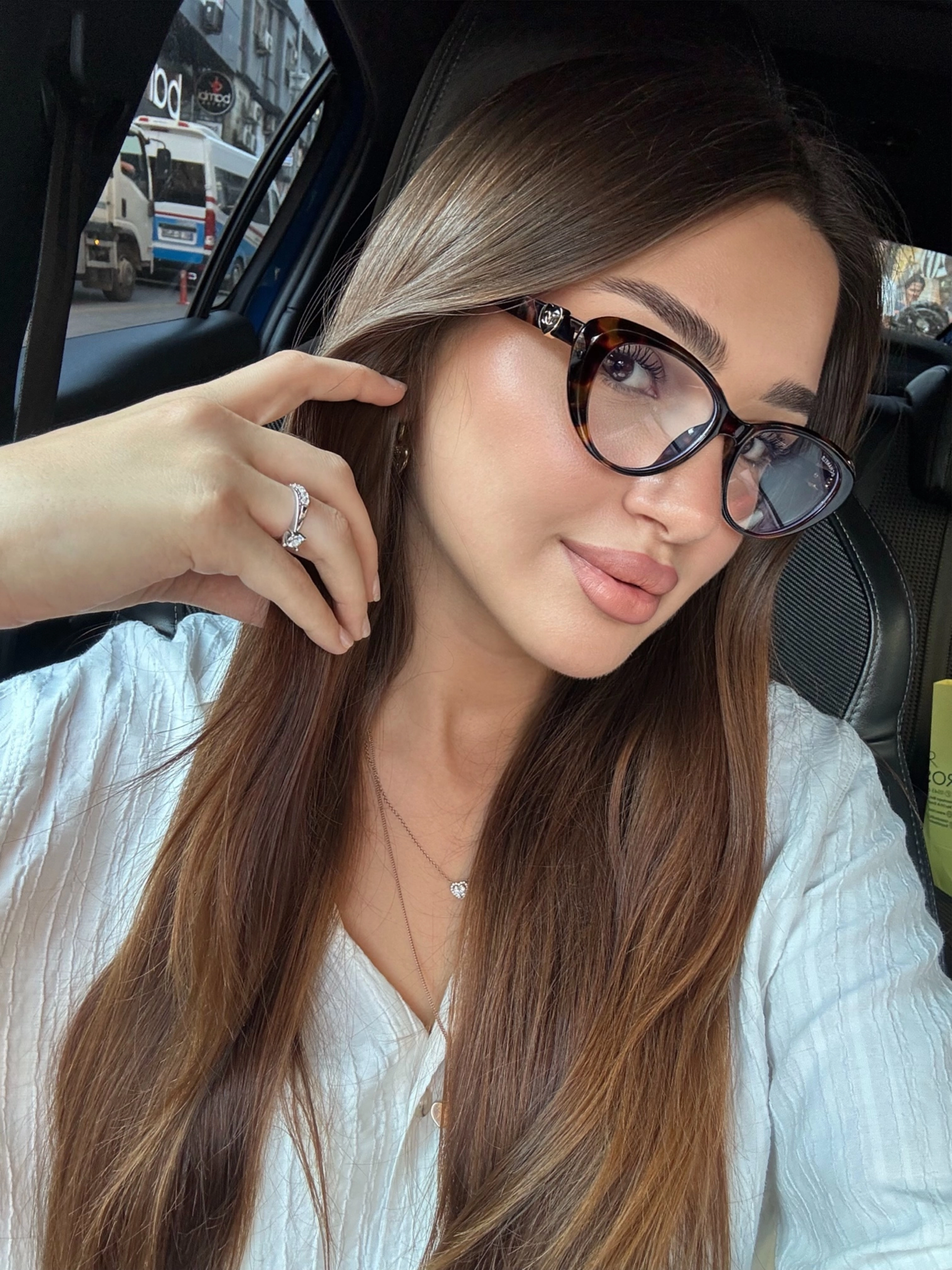 Chanel Optik Şeffaf Leopar Kemik Çerçeve Gözlük