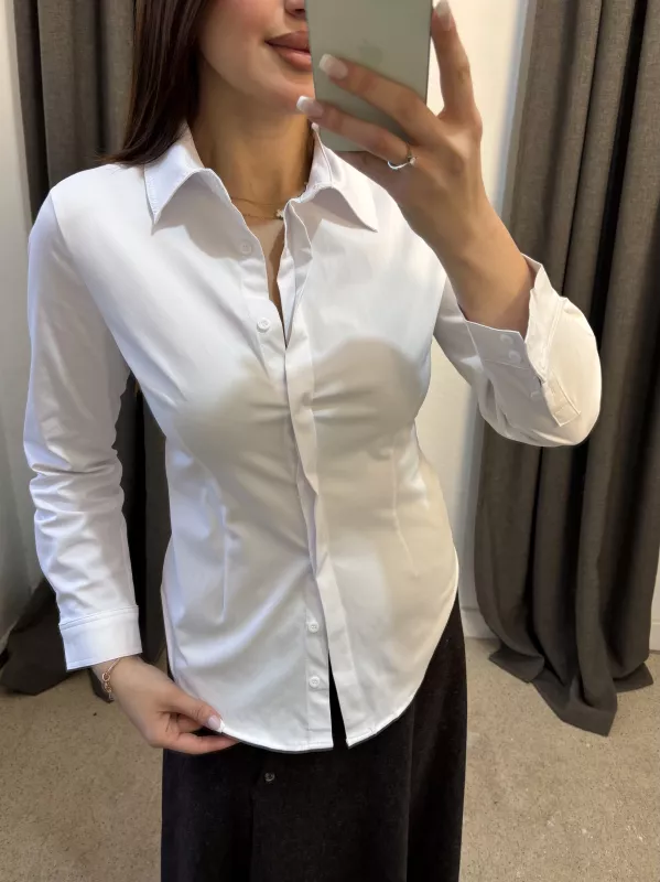 Slim Fit Likralı Gömlek