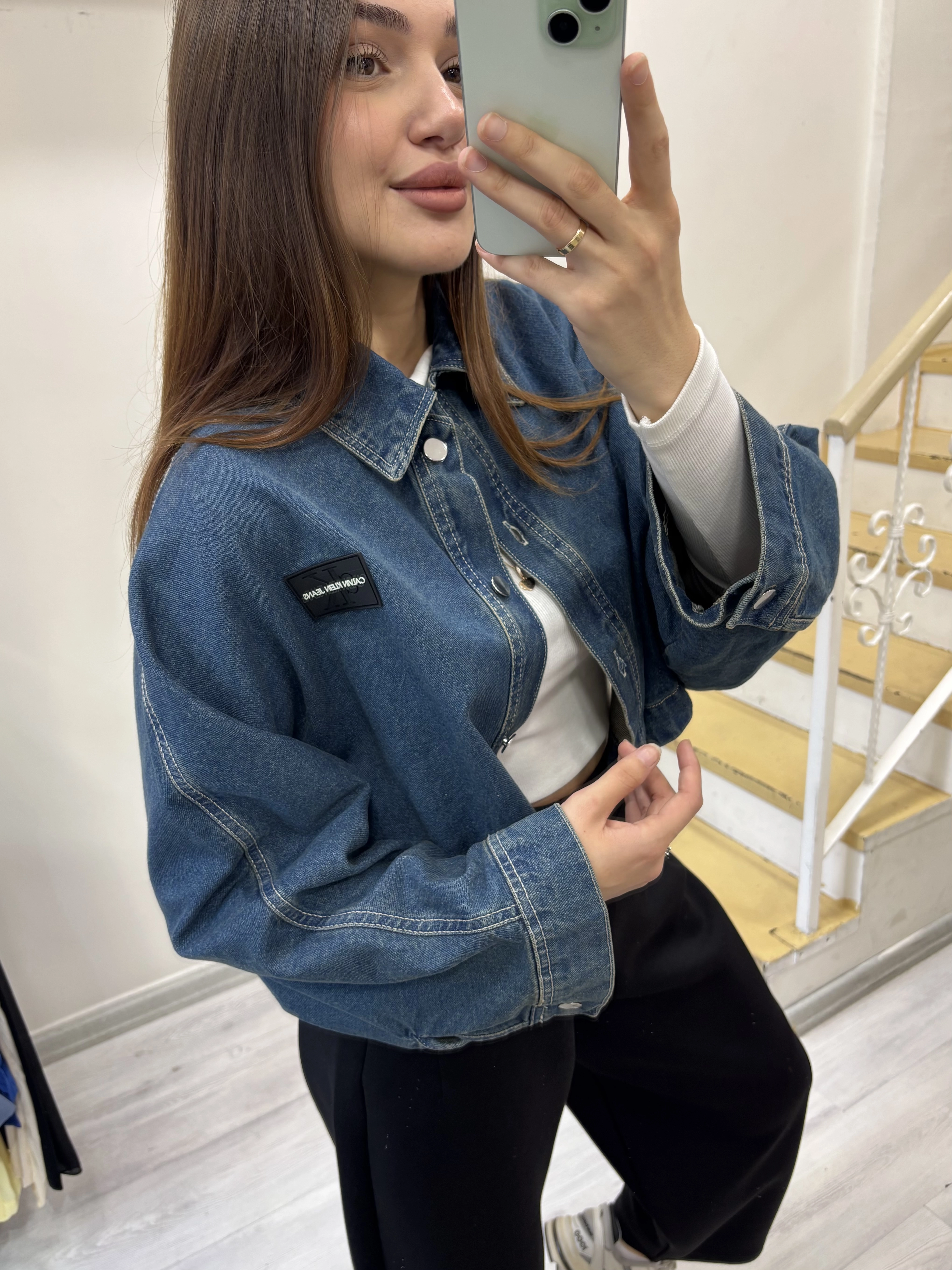 CalvinKlein Tasarım Kot Ceket