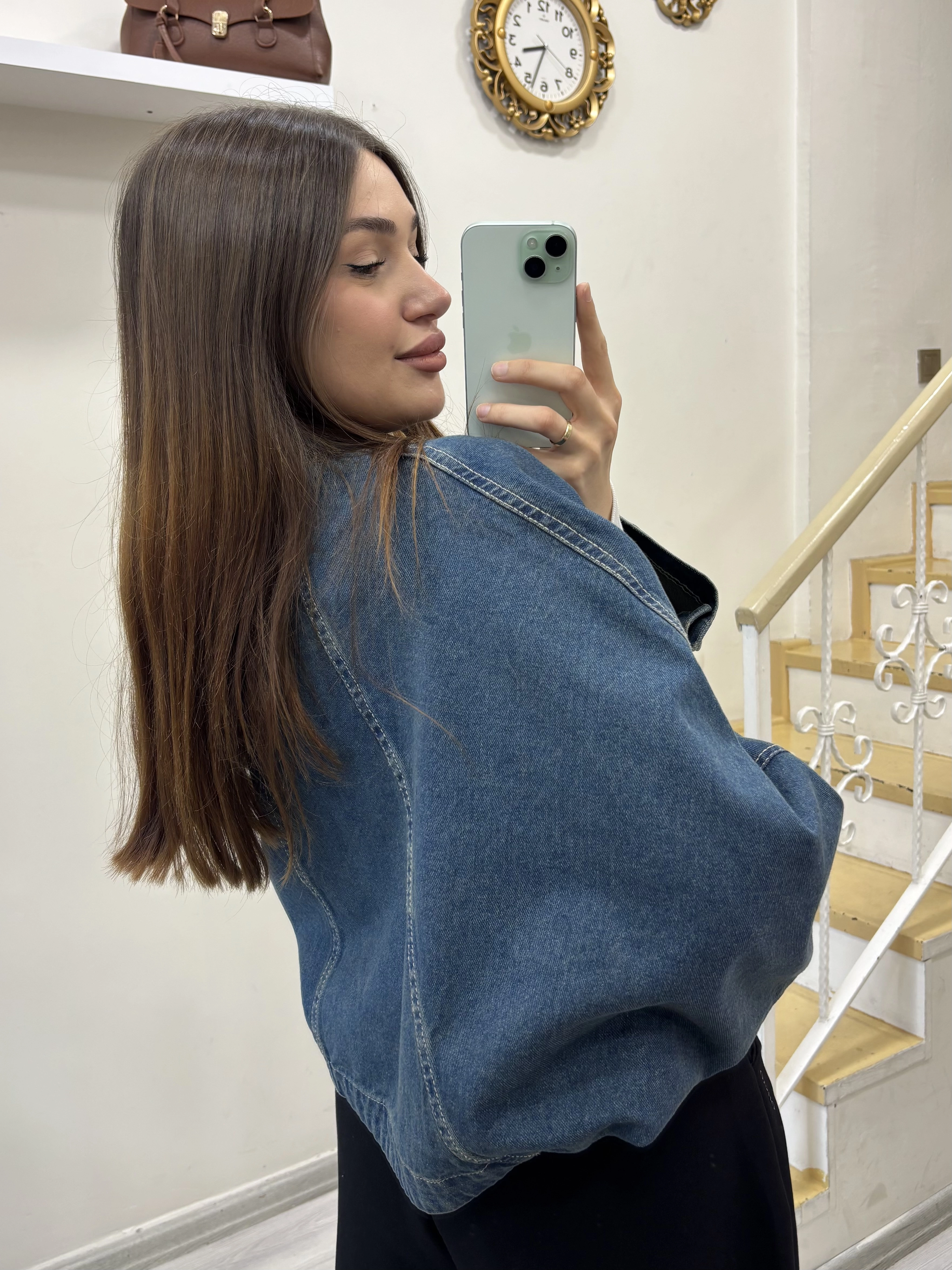 CalvinKlein Tasarım Kot Ceket