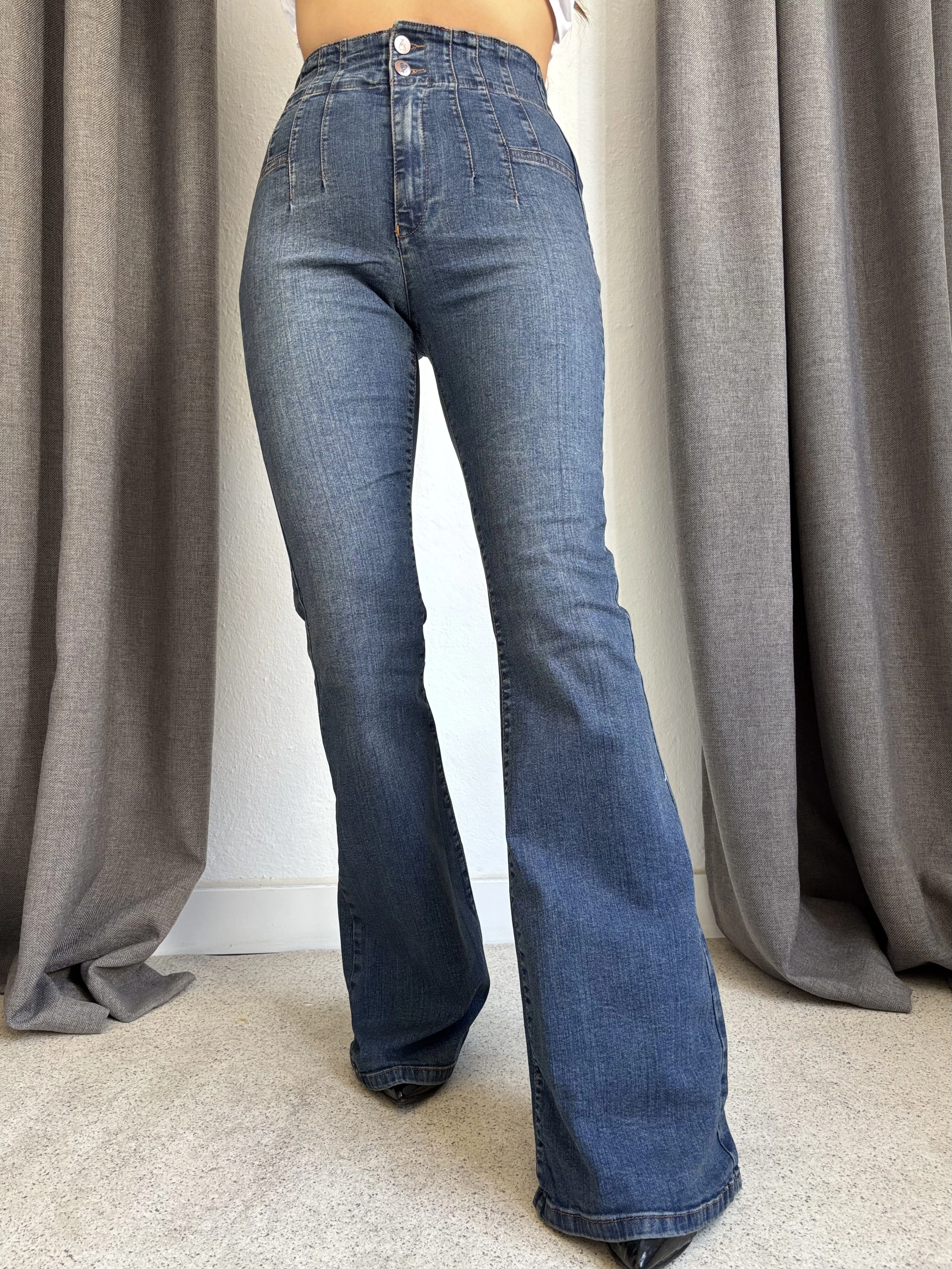 Pensli İspanyol Jean Pantolon