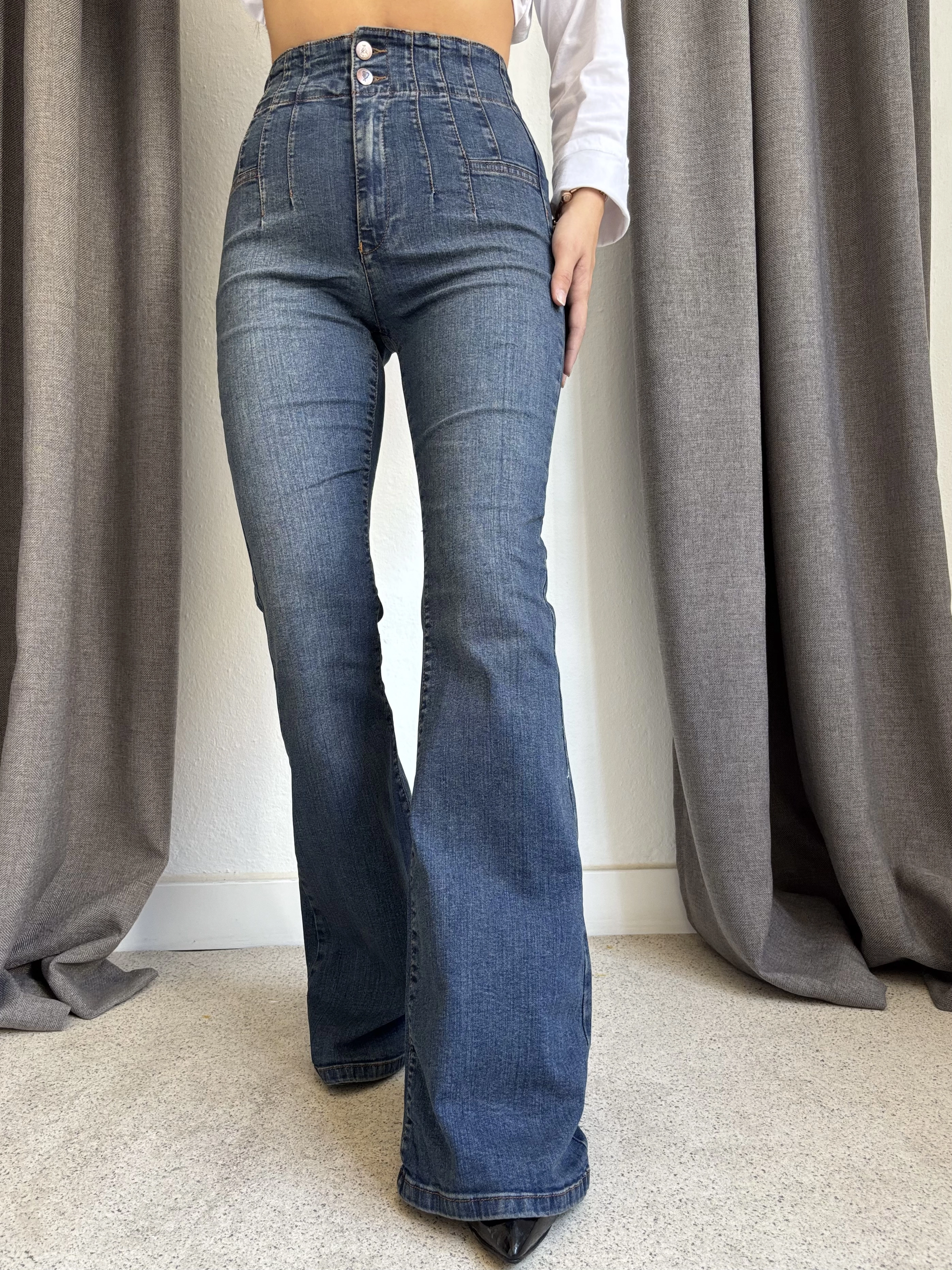 Pensli İspanyol Jean Pantolon