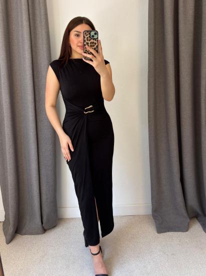 Gold Aksesuarlı Elbise