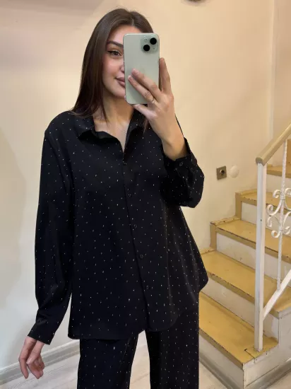 Serpme Taşlı Gömlek