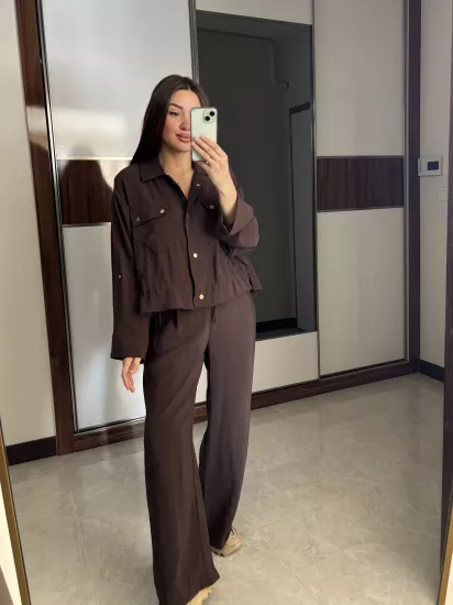 Gold Düğmeli İkili Takım