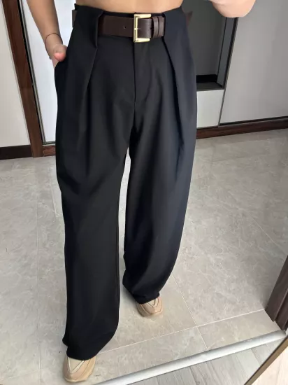 Kemerli Palazzo Pantolon