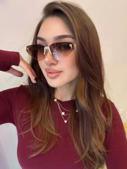 FENDI Taşlı Cat Eye Güneş Gözlüğü