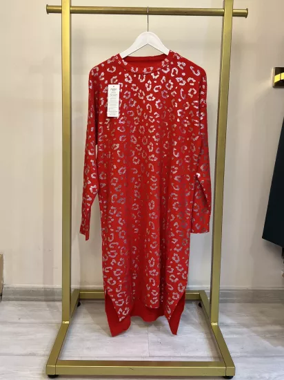 Leopar Triko Uzun Kol Tunik