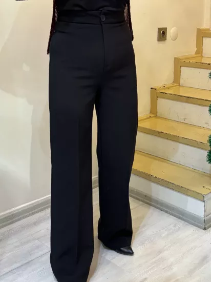 Pilesiz Palazzo Kumaş Pantolon