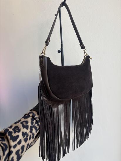 Süet Saçaklı Kol Çantası