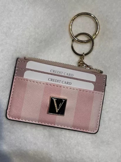 VS Pembe Çizgili Kartlık Anahtarlıklı