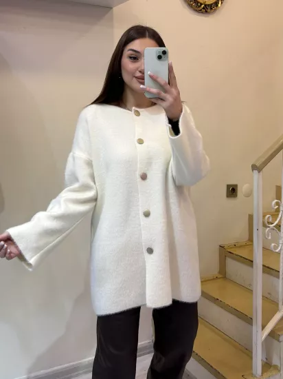 Şal Detaylı Yumoş Hırka