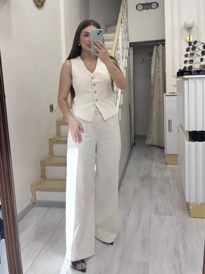 Keten Yelekli İkili Takım