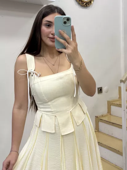 Askılı Korseli Bluz