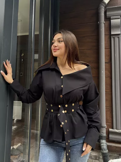 Tasarım Kemerli Gömlek