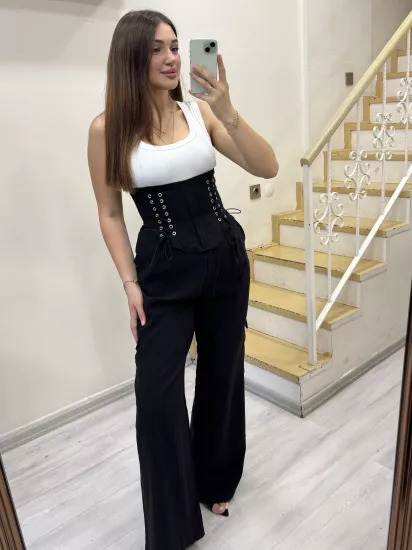 Korse Detaylı Tasarım İkili Takım
