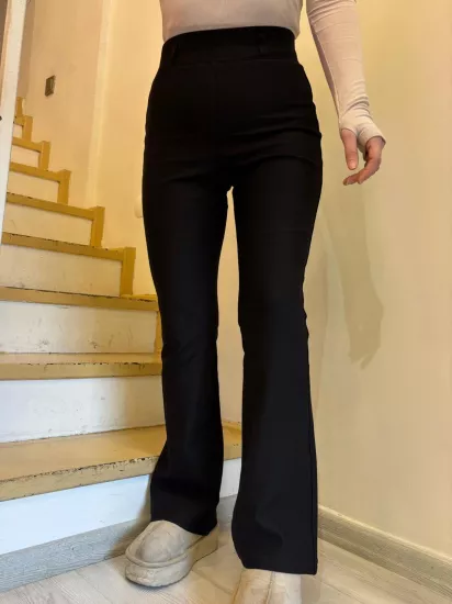 Punto Kumaş Toparlayıcı İspanyol Pantolon