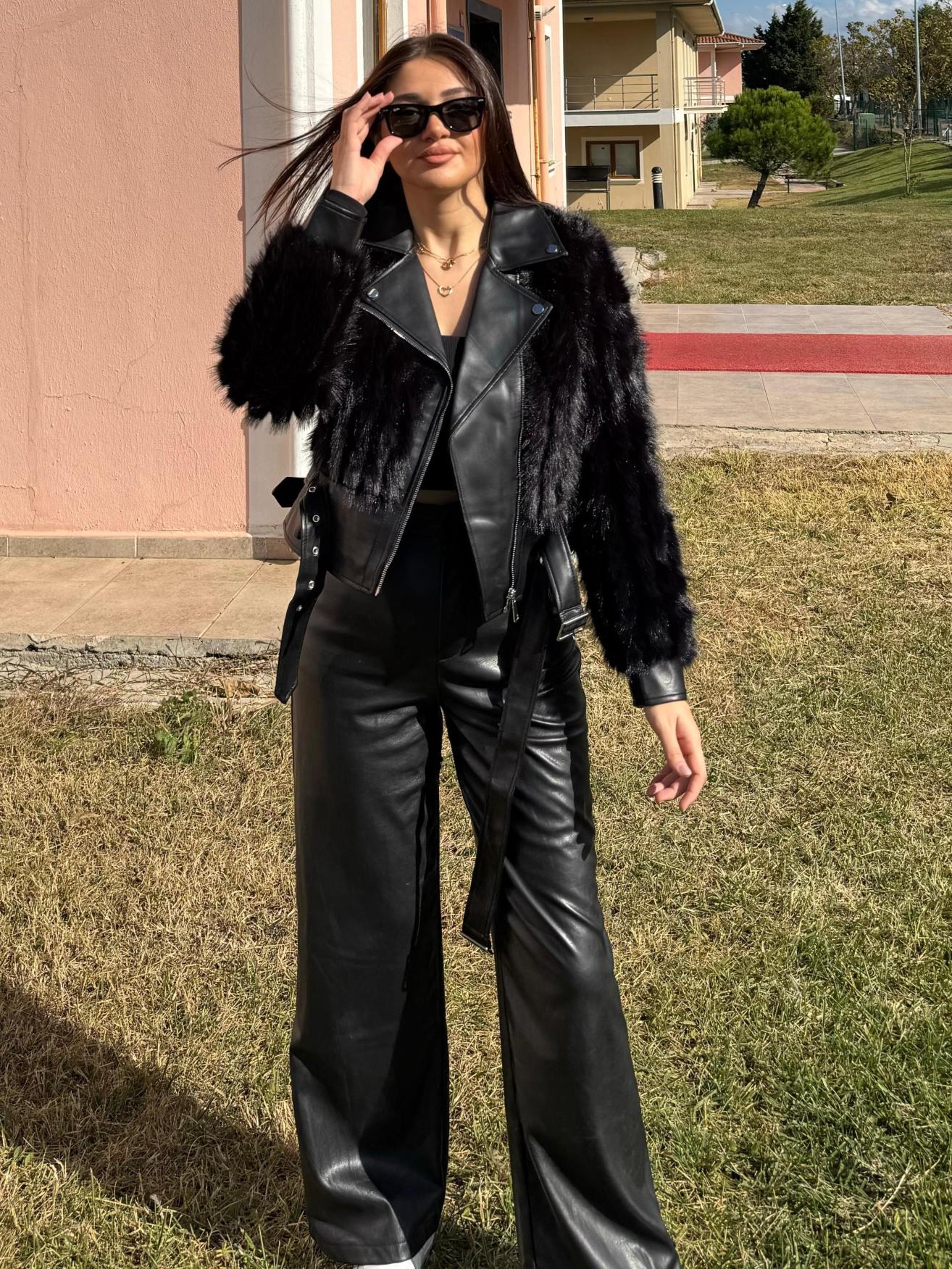 Kürklü Deri Ceket